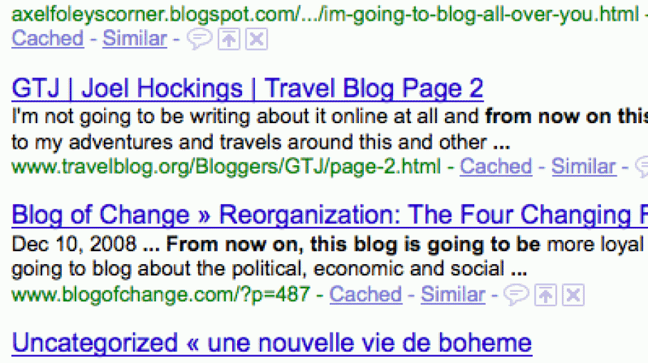 Net Art Programme: From Now On This Blog Is Going To Be… (2009)