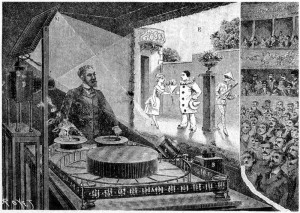 Image of Charles-Emile Raynaud with optical Theater representation