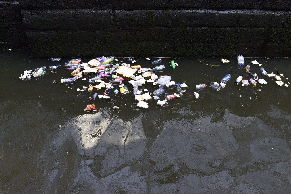 rubbish canal